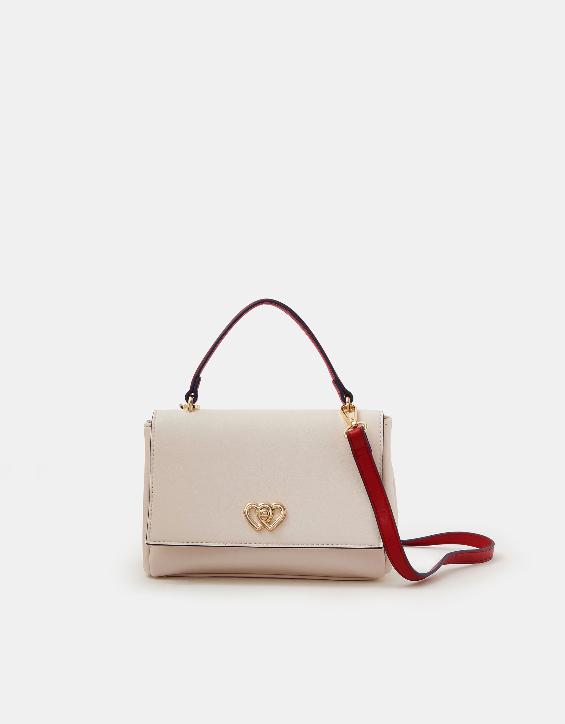Double Heart Crossbody Handbag