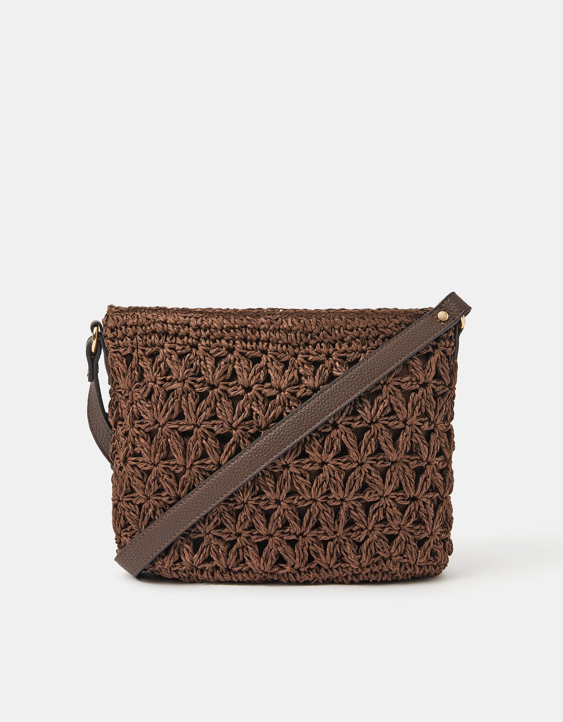Multicolour Raffia Crossbody Bag