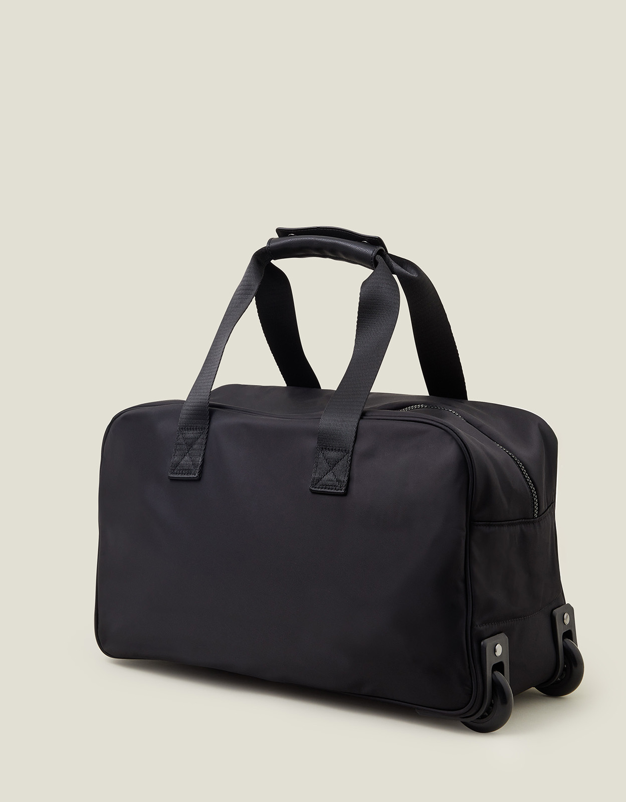 Black Wheeled Weekend Bag, Size: x, Women's