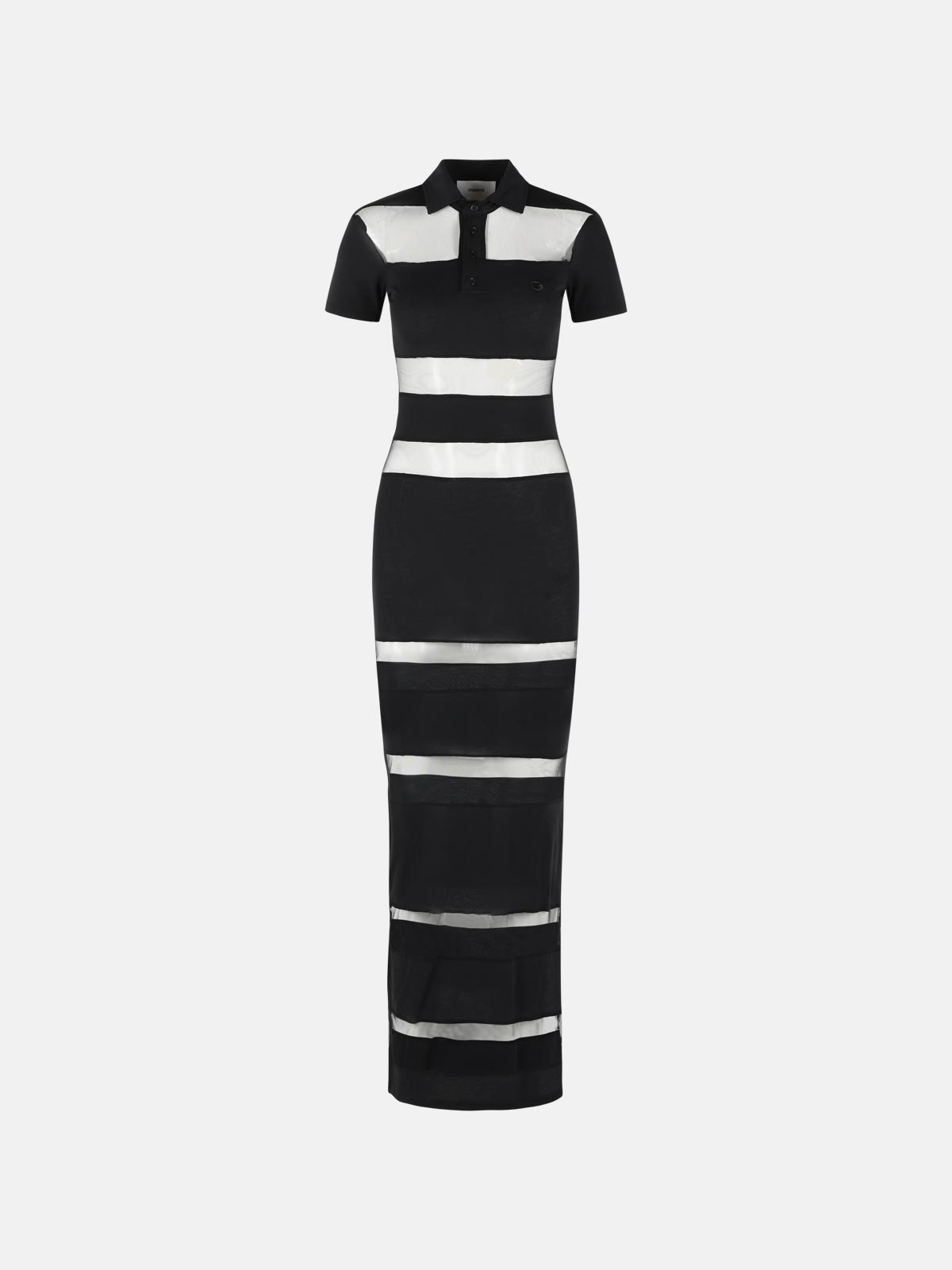 COPERNI 'Striped' Black Cotton Blend Dress