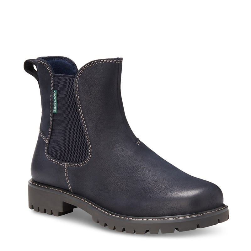 Eastland Women's Ida Chelsea Boots Navy - Size .