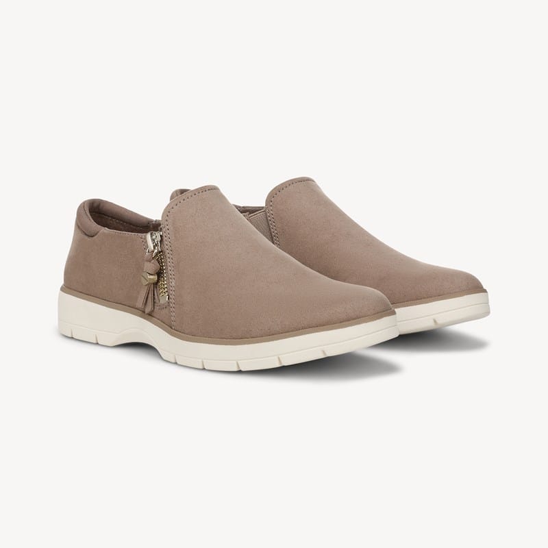 Dr. Scholl's Women's Nice Day Now Shootie Boots Mocha Taupe Microfiber DRSCH Brown Mocha . W
