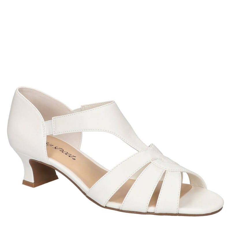 Easy Street Women's Essie Dress Sandals White - Size .