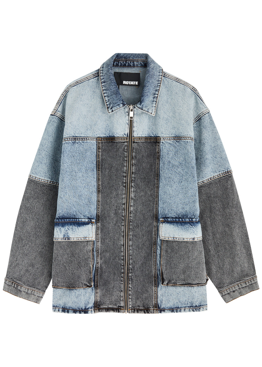Rotate Sunday Patchwork Denim Jacket -