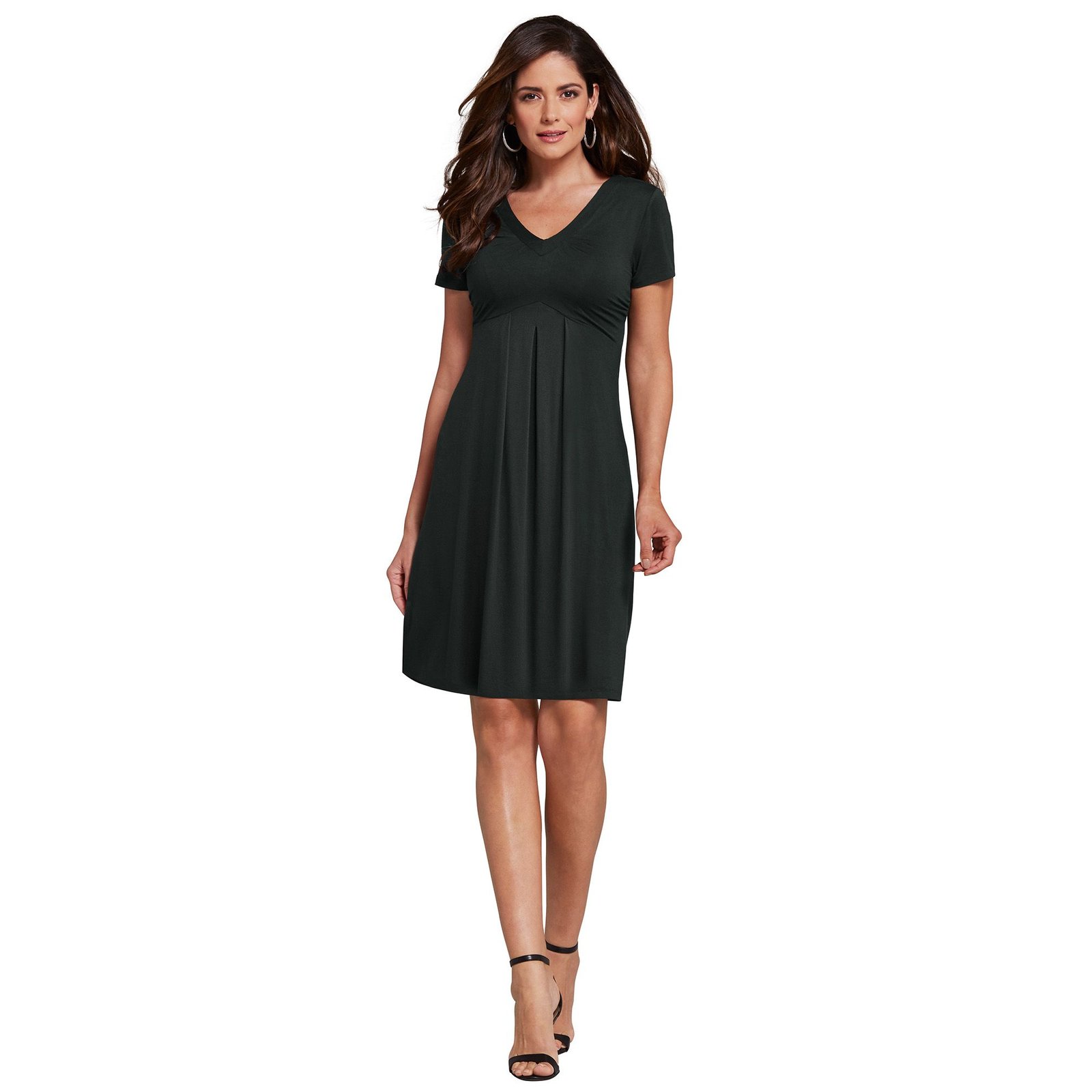 Masseys Favorite V-Neck Dress Black Dresses X