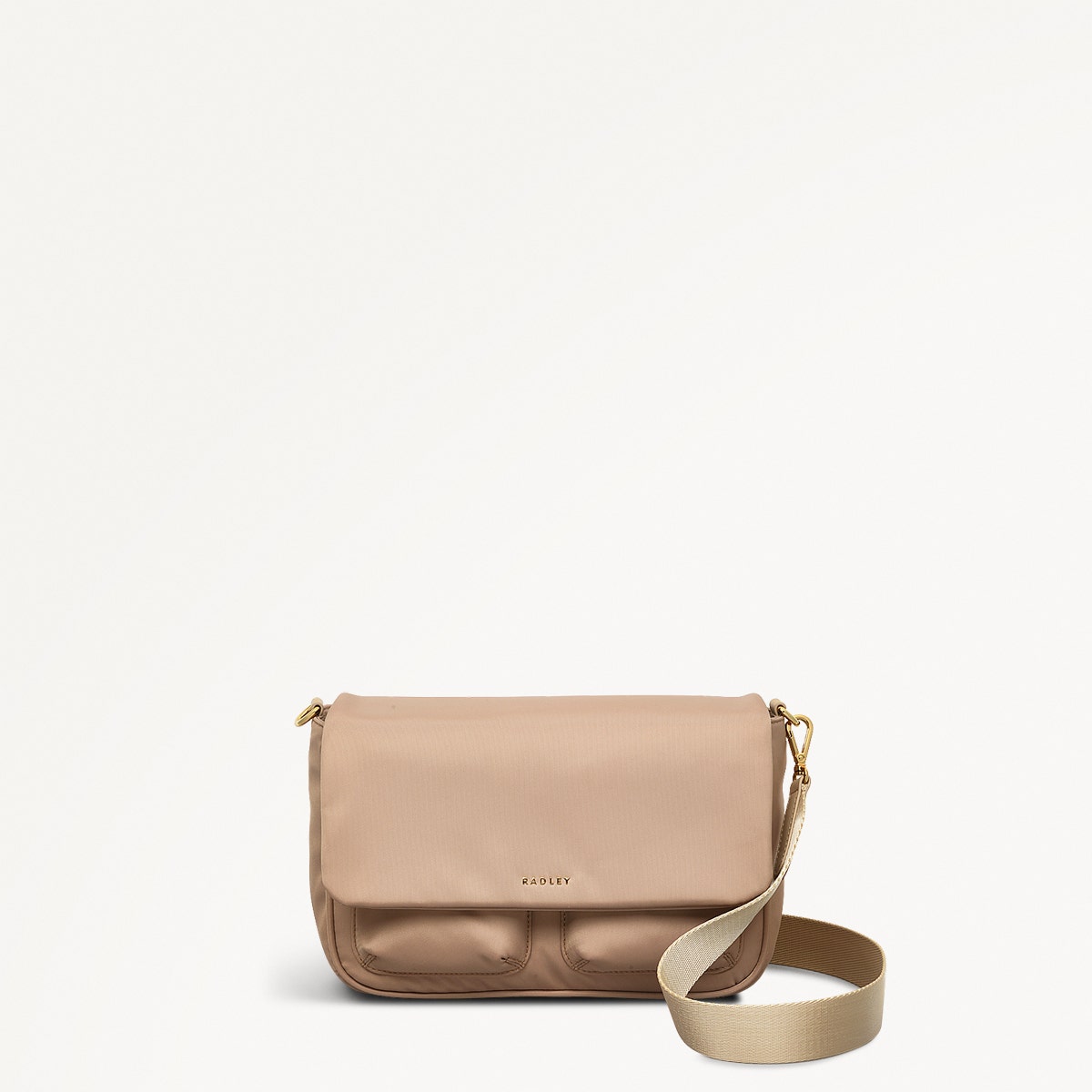 Stone Beige Medium Flapover Crossbody Bag Guildford Grove SS Radley