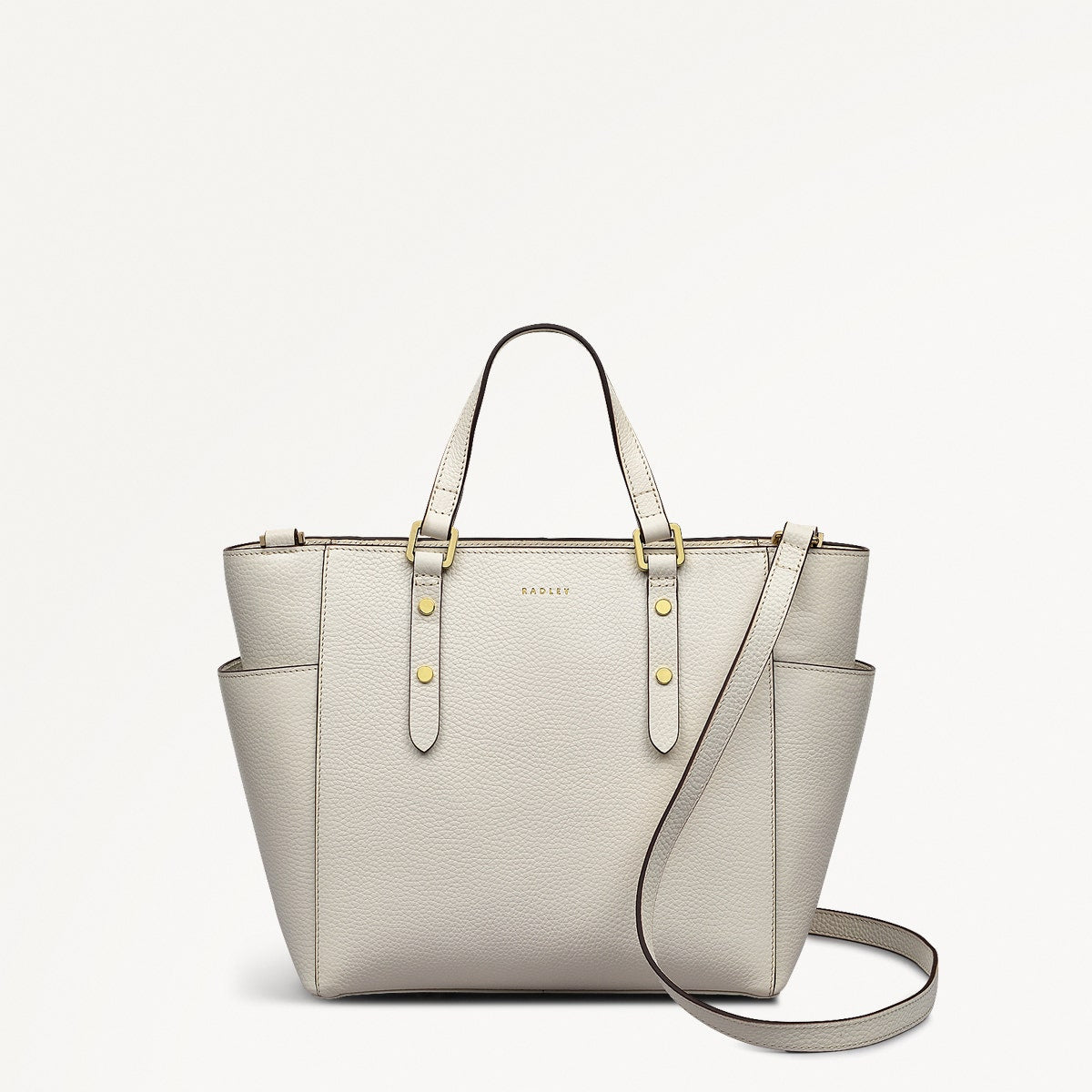 Medium Chalk Ziptop Leather Handbag Silk Street AW Radley