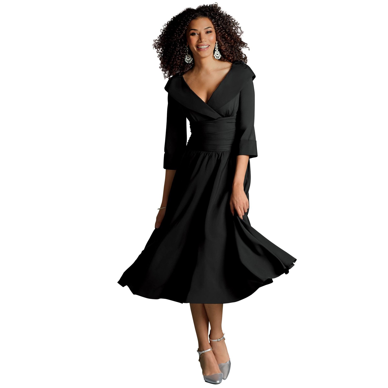 Masseys Collared Dress Black Dresses W