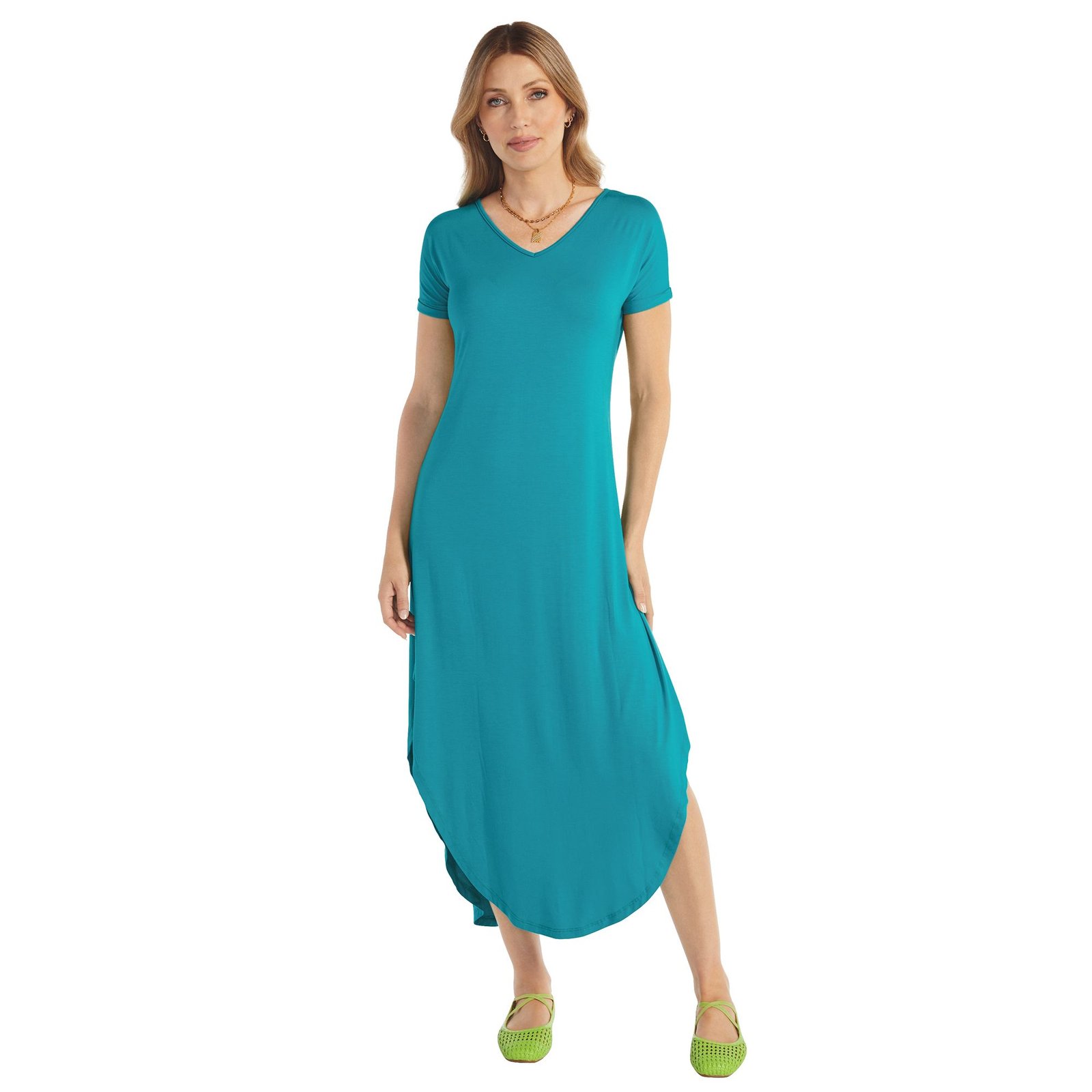 Masseys Shirt Maxi Dress Blue Dresses X