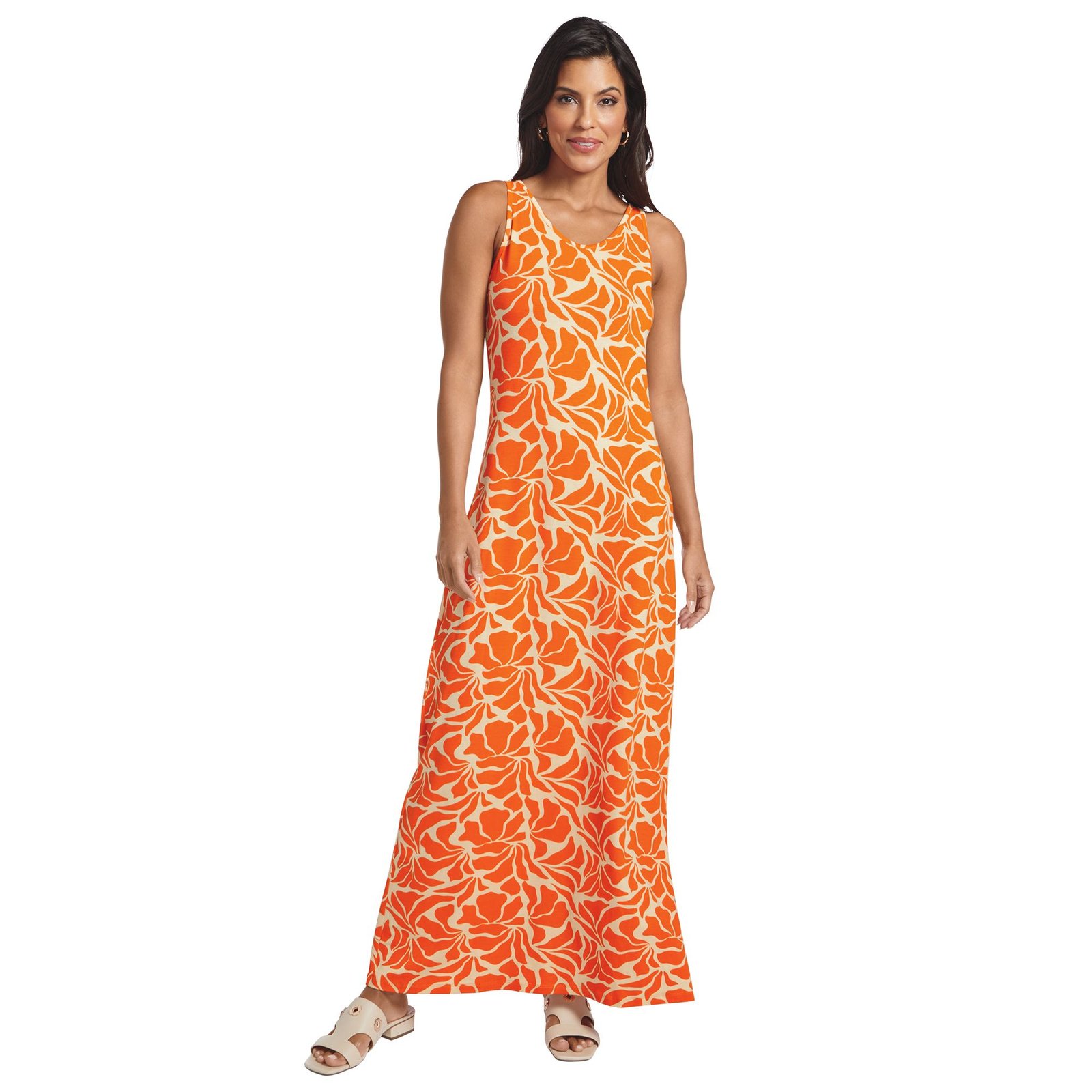 Masseys Favorite Tank Maxi Dress Orange Dresses X