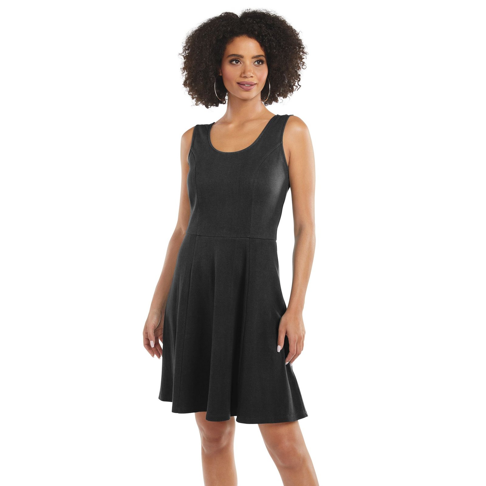 Masseys Fit and Flare Dress Black Dresses X
