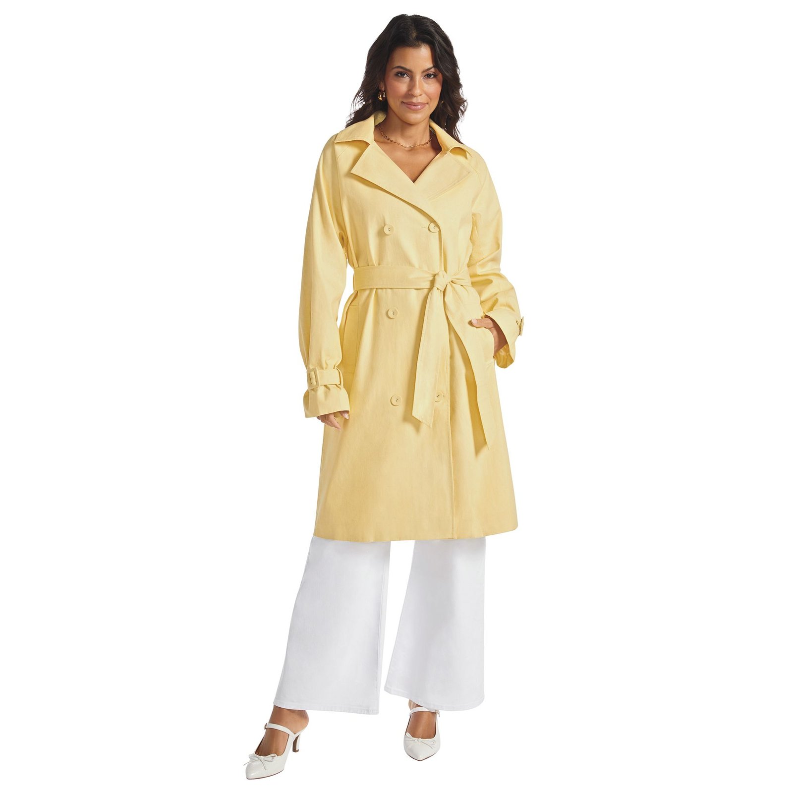 Masseys Classic Trench Coat Yellow Jackets X
