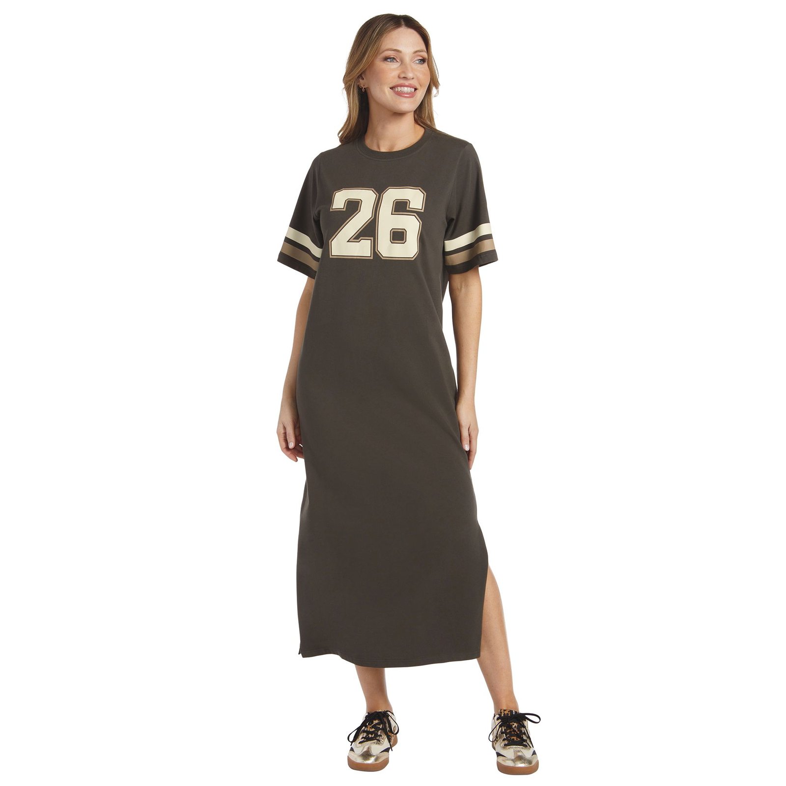 Masseys Varsity Maxi Dress Black Dresses