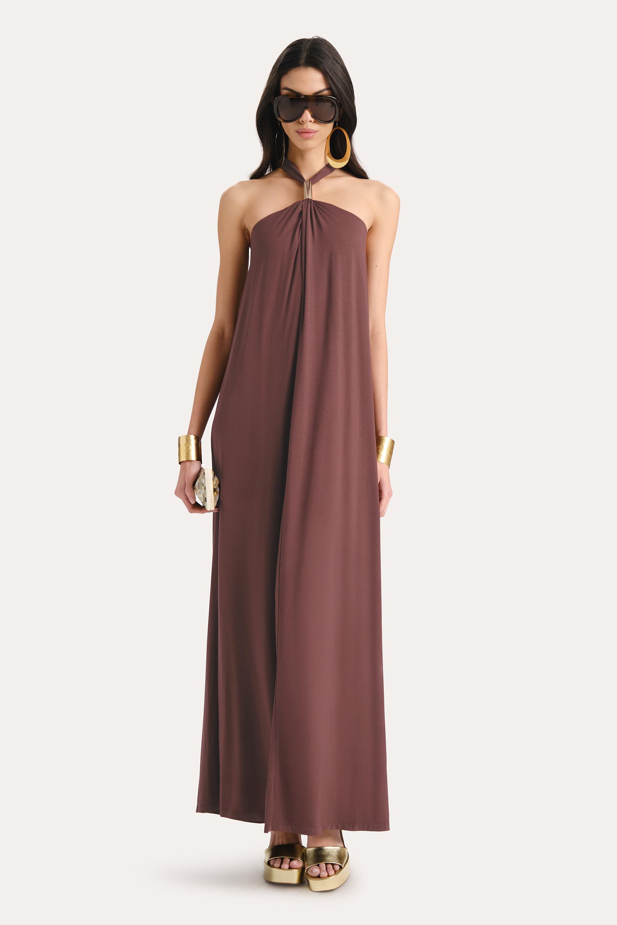 Aurora Halterneck Maxi Dress