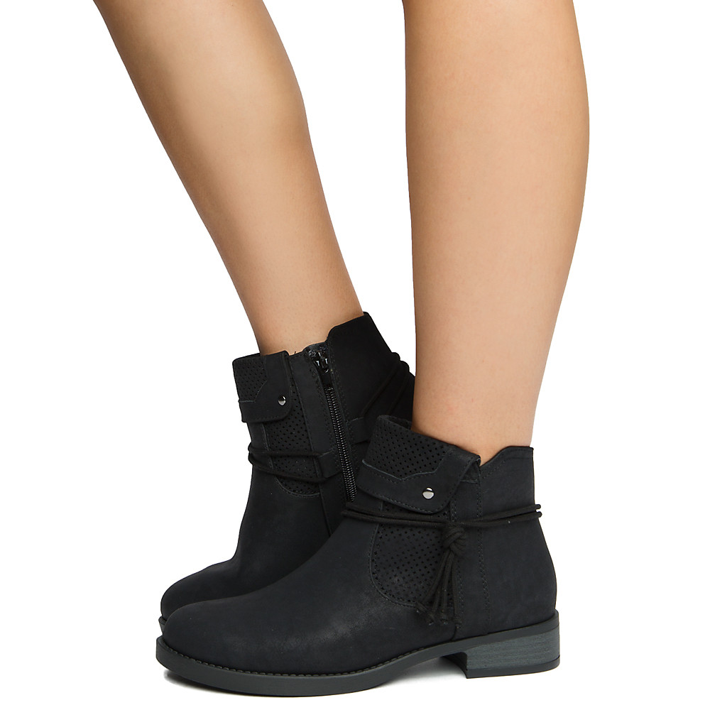 Women Teacher-S Black NB Ankle Boots BLACK Boots BLACK