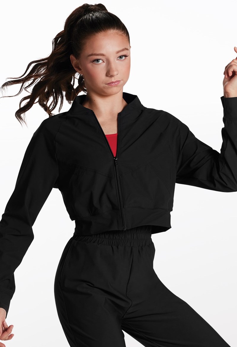 Ultra Tech Bomber Jacket - Black - Large Adult - Dance Top