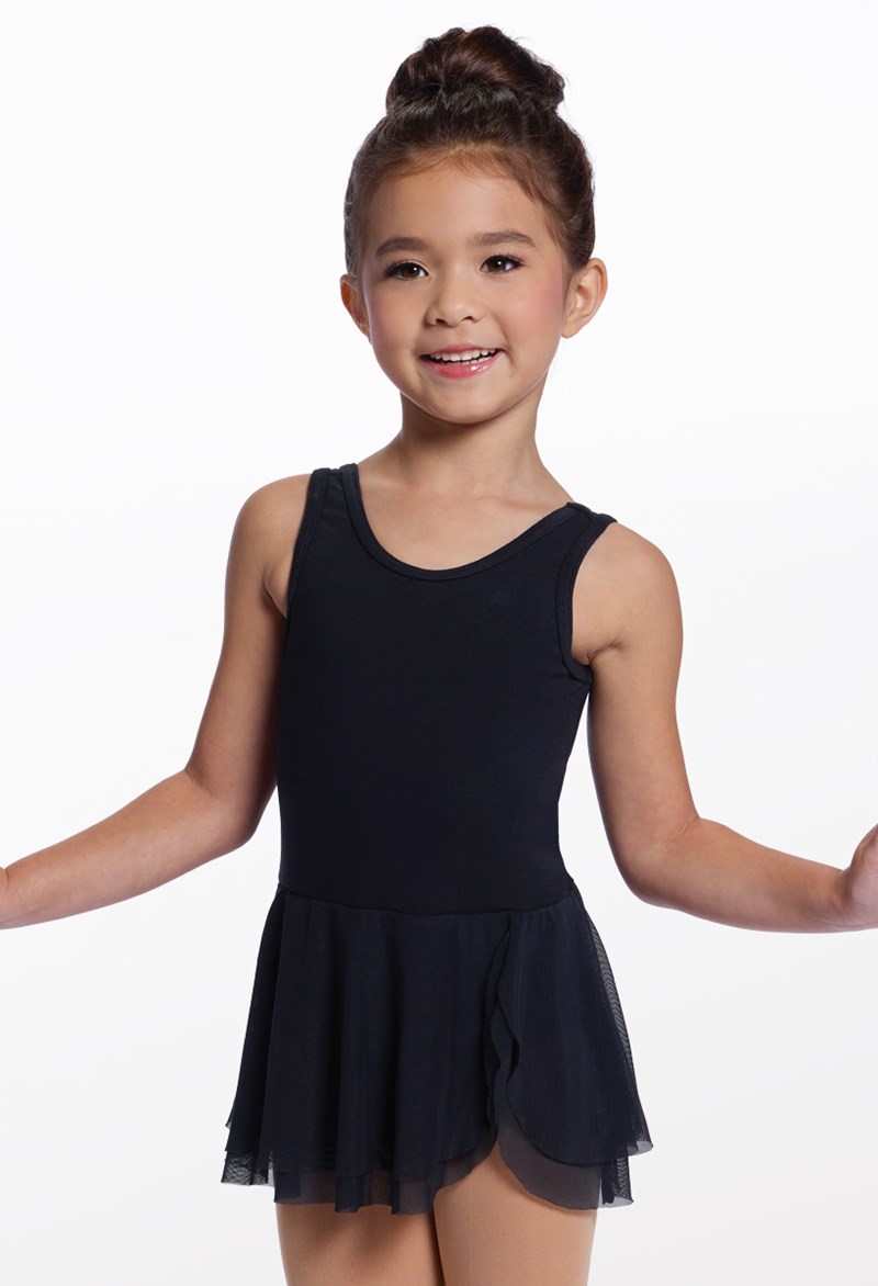 Sierra Snap Cotton Dress - Black - Intermediate Child - Dance Dress