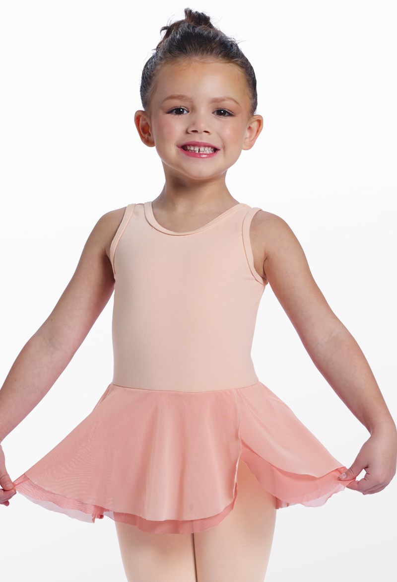 Sierra Snap Cotton Dress - Soft Pink - Medium Child - Dance Dress