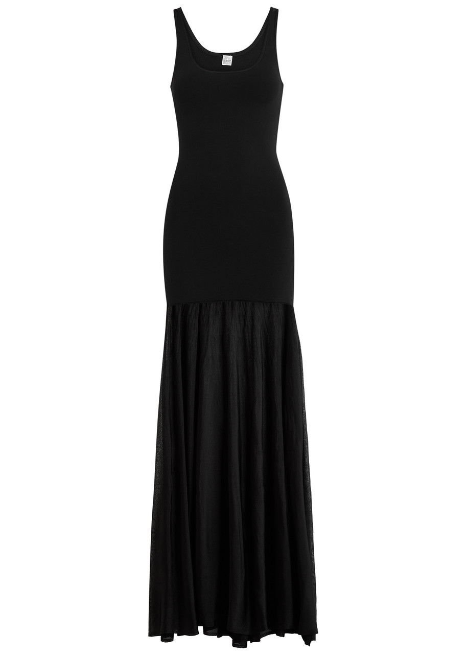 Toteme Knitted Maxi Dress - Black - S - S