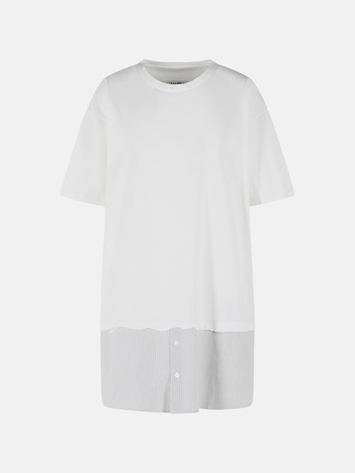 MM MAISON MARGIELA White Cotton Dress