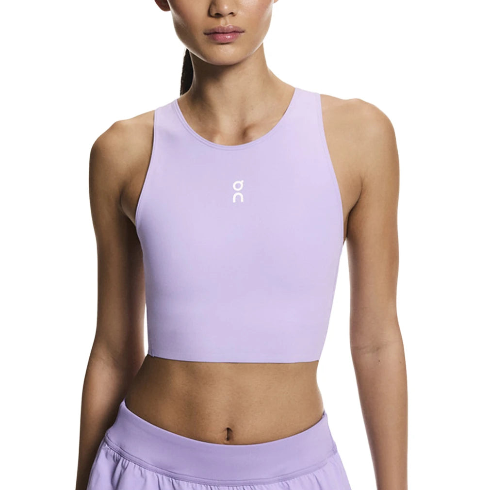 Women's Court Crop Tennis Top Bloom