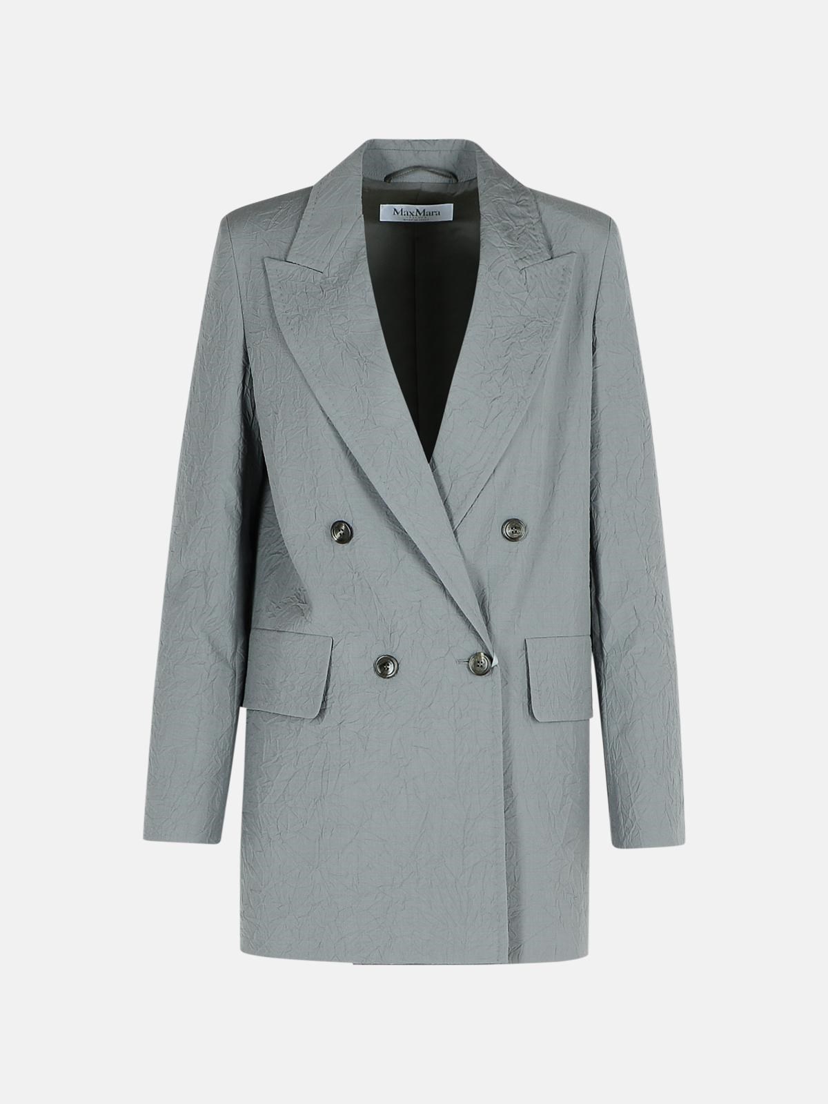 MAX MARA 'Abavo' Grey Wool Blazer