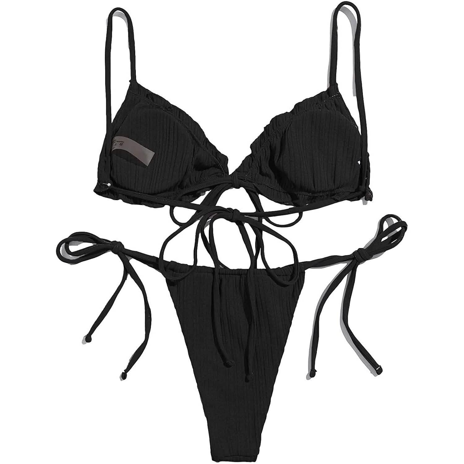 -Piece Set: Thong Brazilian Bikini Swimsuit