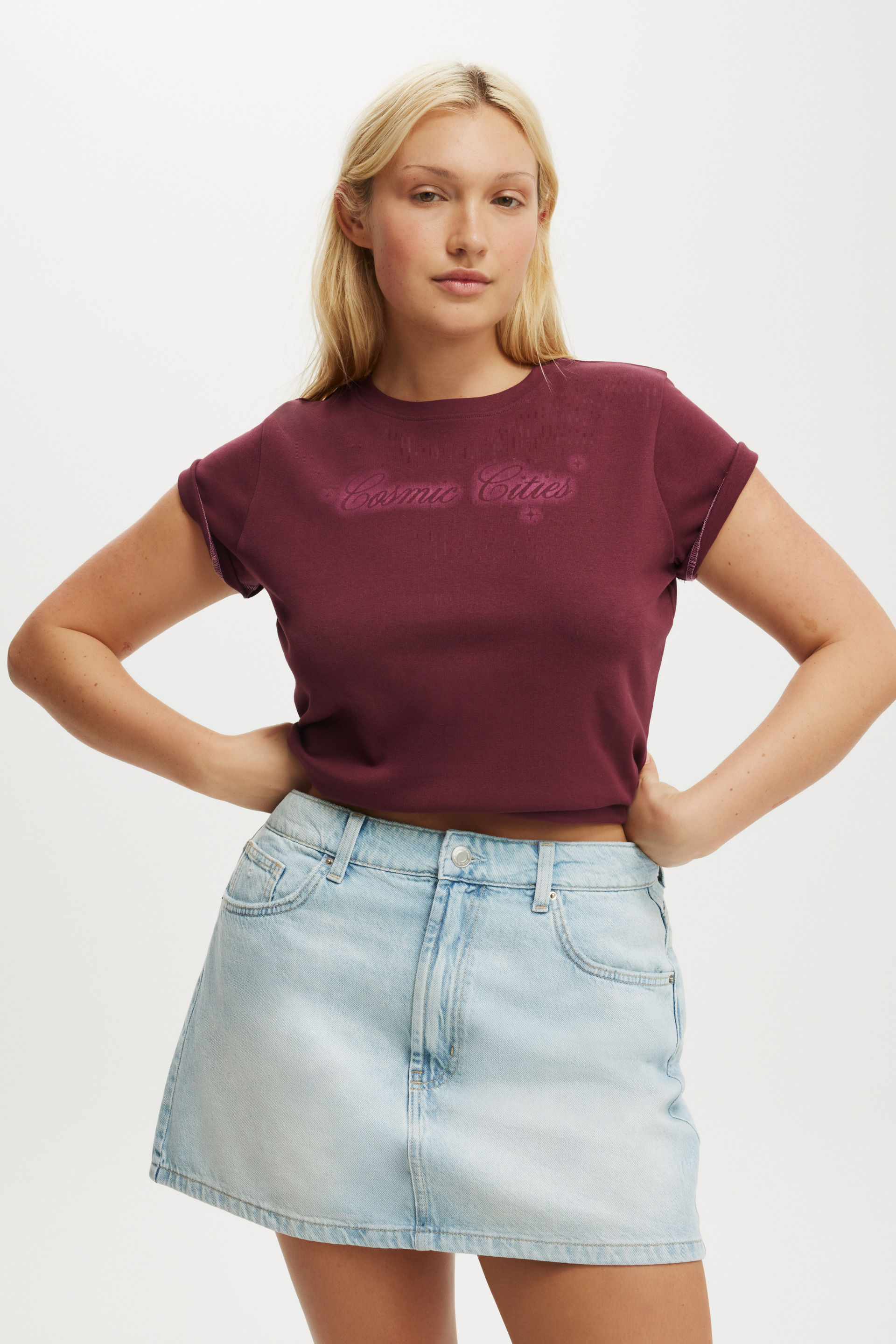 Cotton On Women - Original Denim Mini Skirt - Sunlight blue