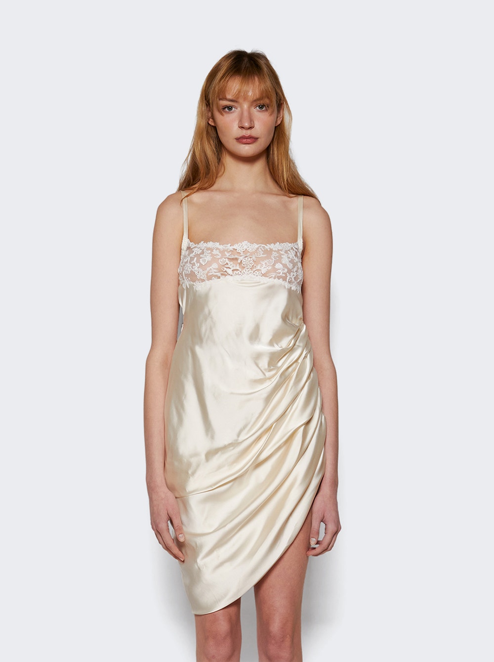 La Saudade Mini Dress Off-white