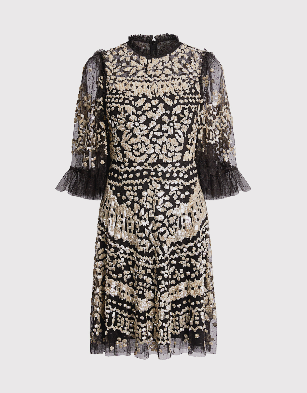 Needle & Thread Anais Sequin Knee Length Dress -