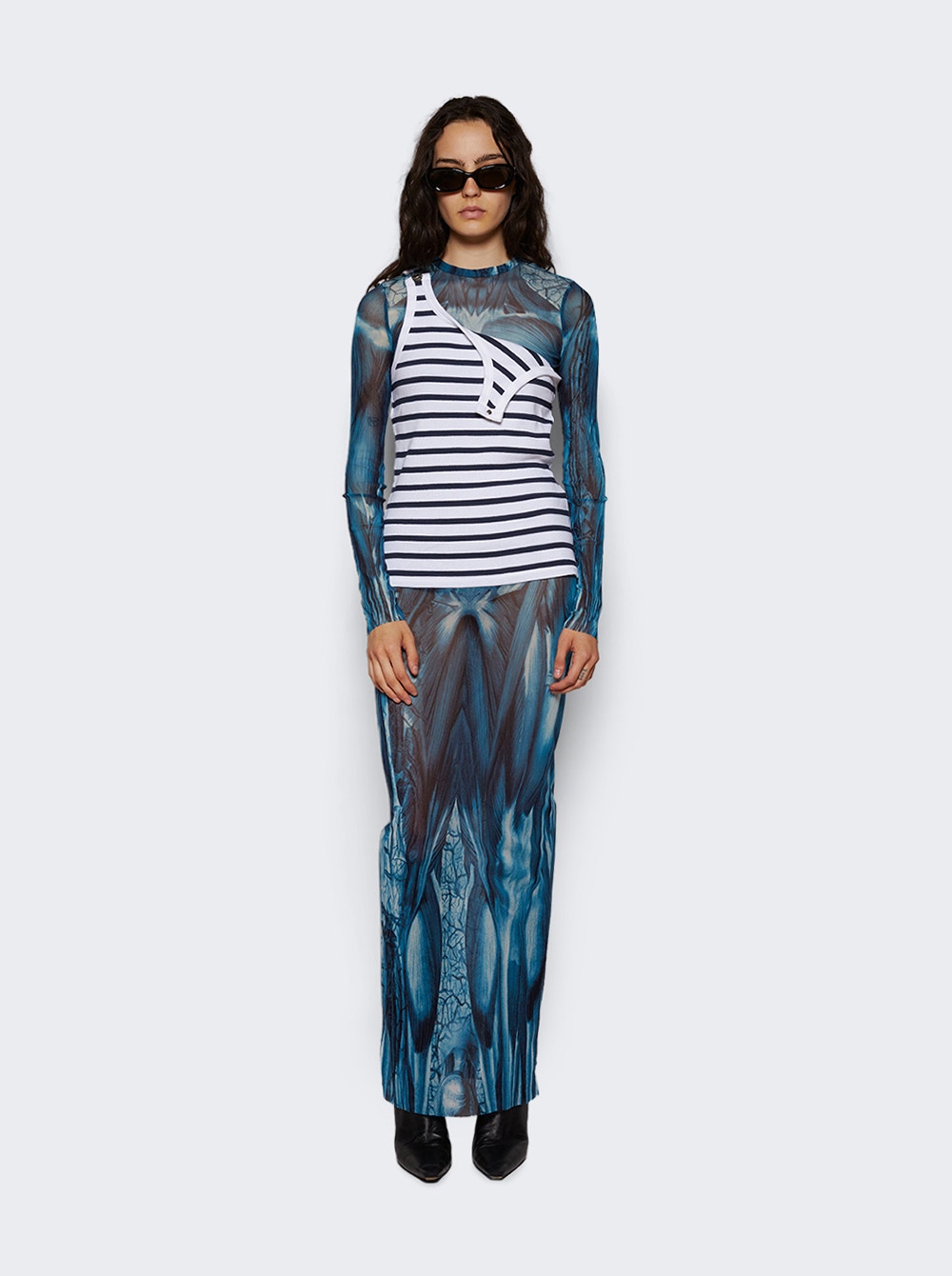 Mesh Long Dress