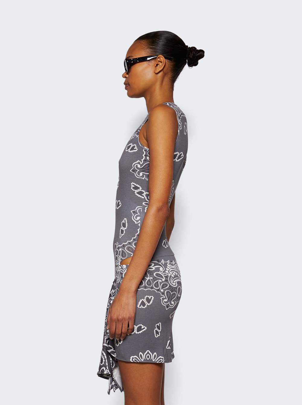 Mini Bandana Dress Grey