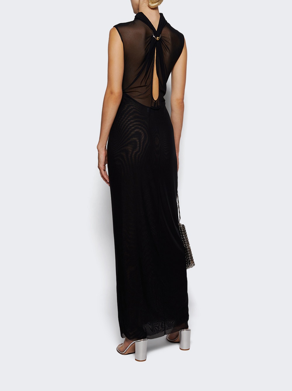 Long Sequin Dress Black