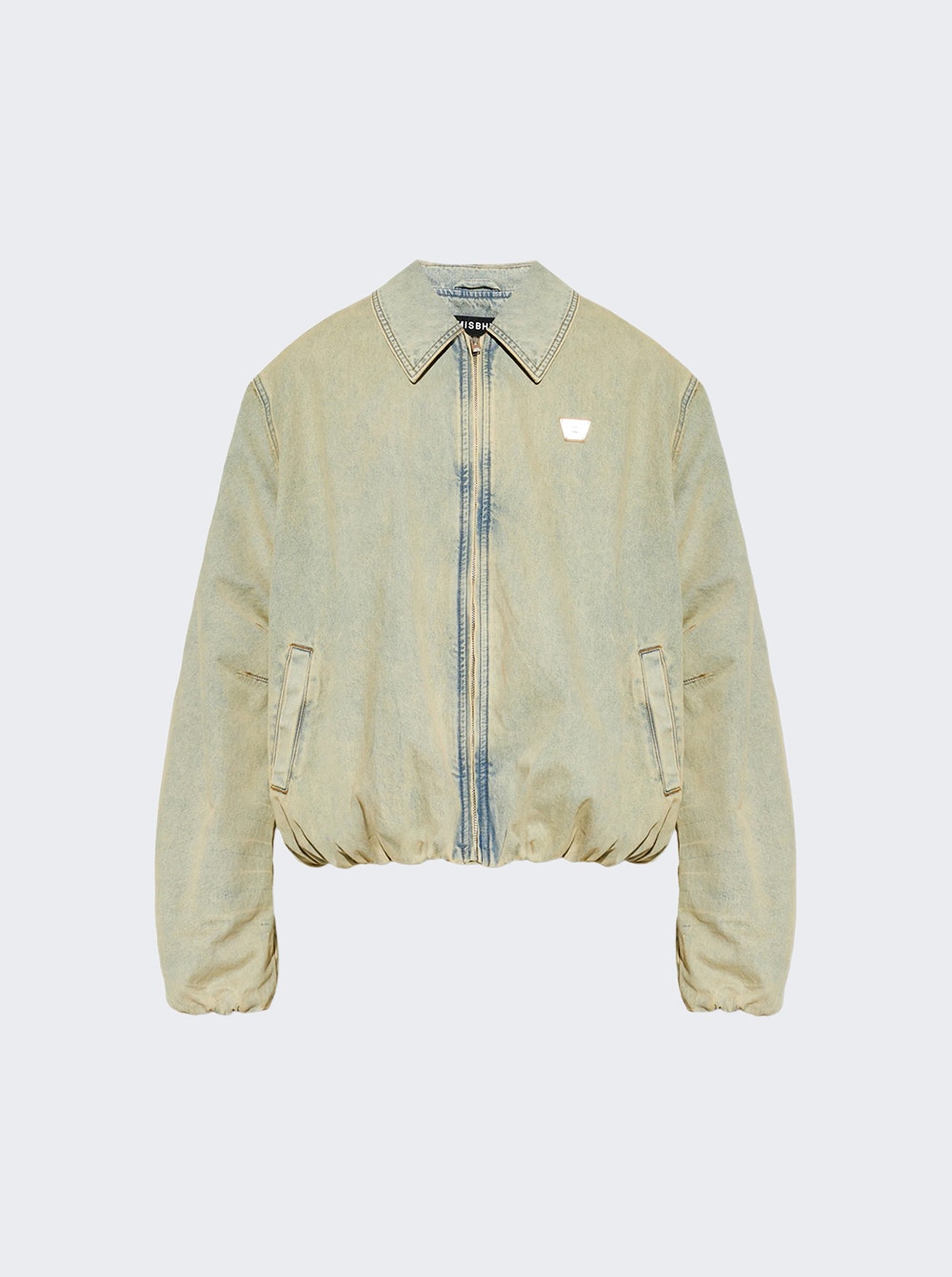 Bomber Denim Jacket Sand Washed