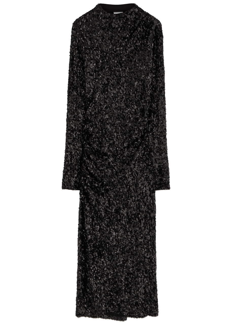 Day Birger ET Mikkelsen Clover Sequin-embellished Tulle Midi Dress - Black - S