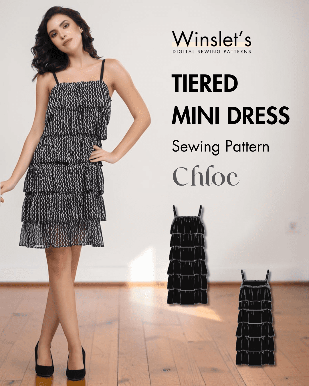 Tiered Dress Sewing Pattern 'Chloe'