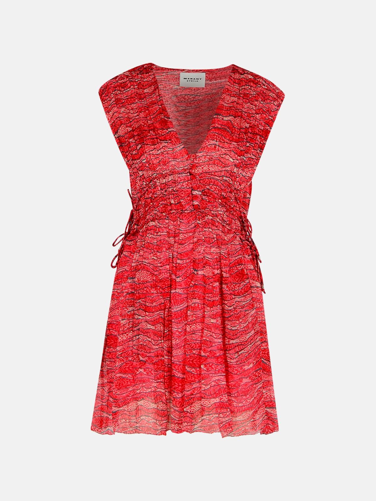 MARANT ÉTOILE 'Anawa' Red Viscose Dress