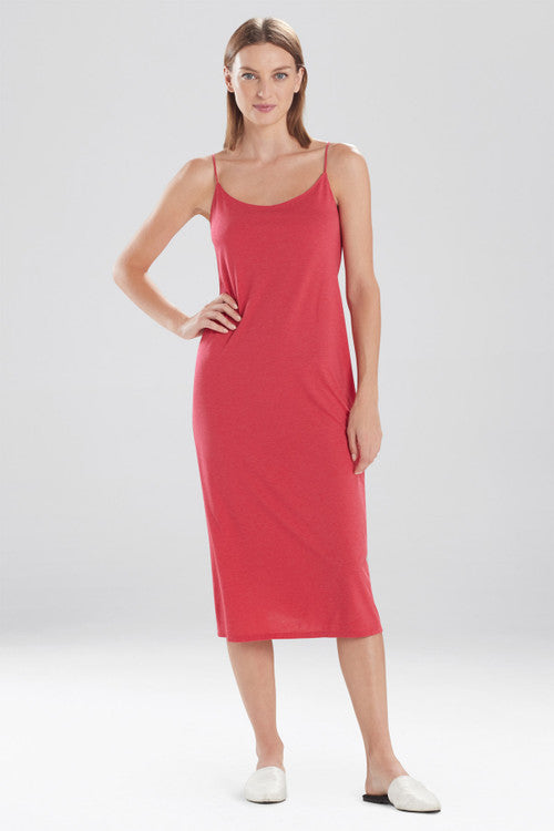 Shangri-La TENCEL™ Slip Dress - Heather Brocade Red X