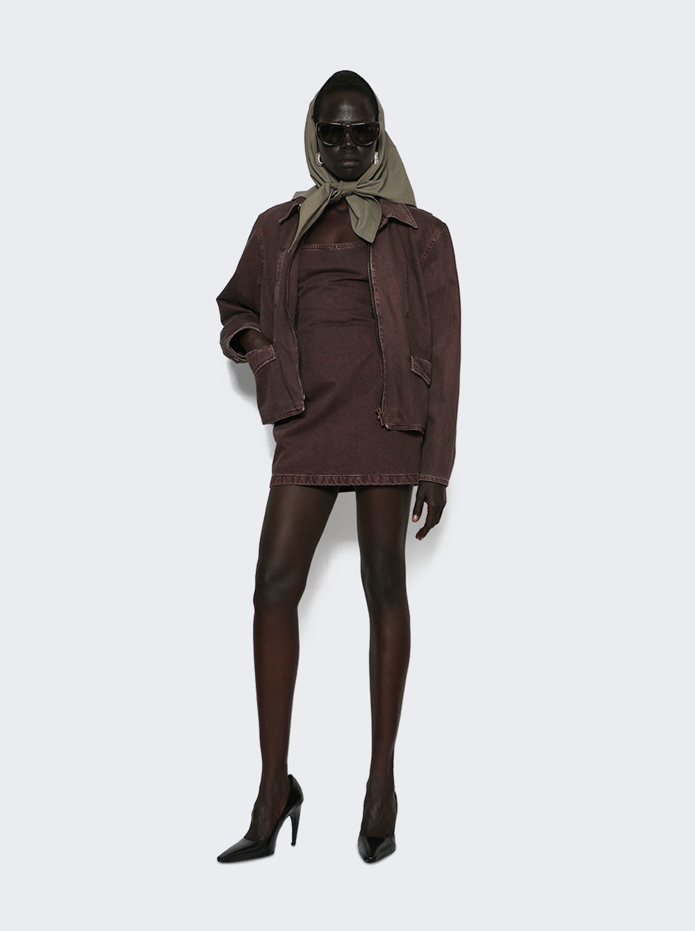 Mini Dress Brown
