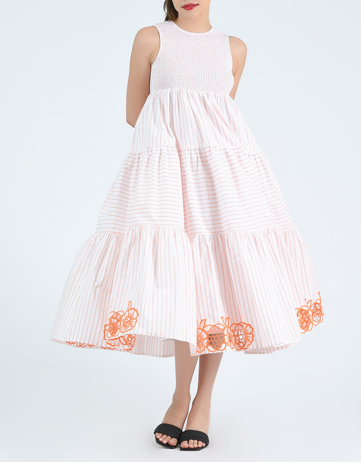 Fanm Mon Begonville Midi Dress-White