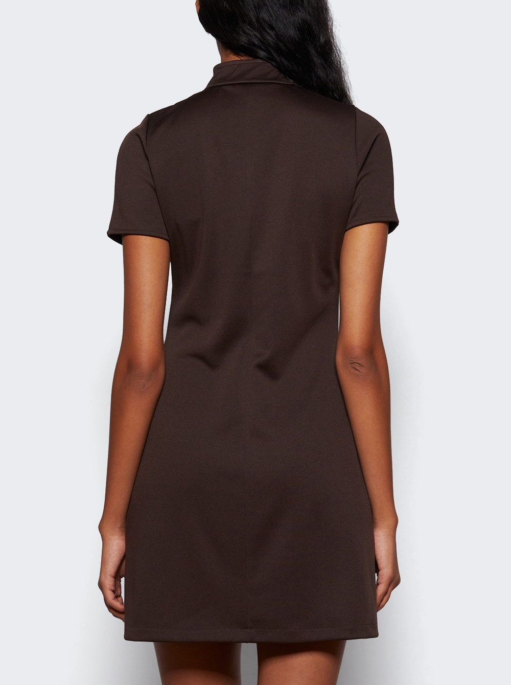 Interlock Tracksuit Mini Dress Chocolate