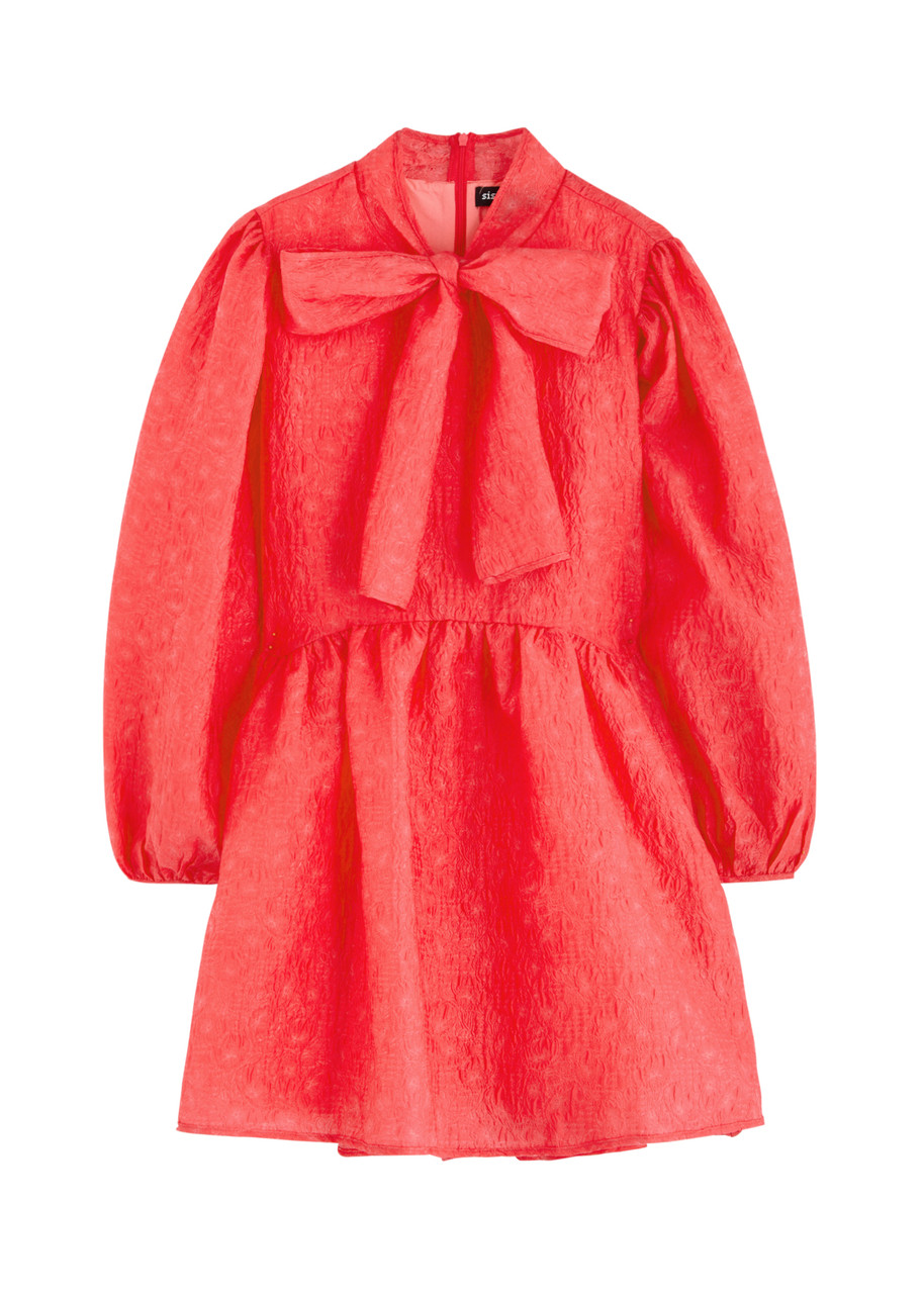 Sister Jane Parakeet Cloqu Mini Dress - Red - L