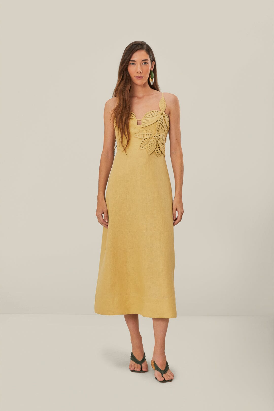 Sand Bodice Midi Dress, SAND