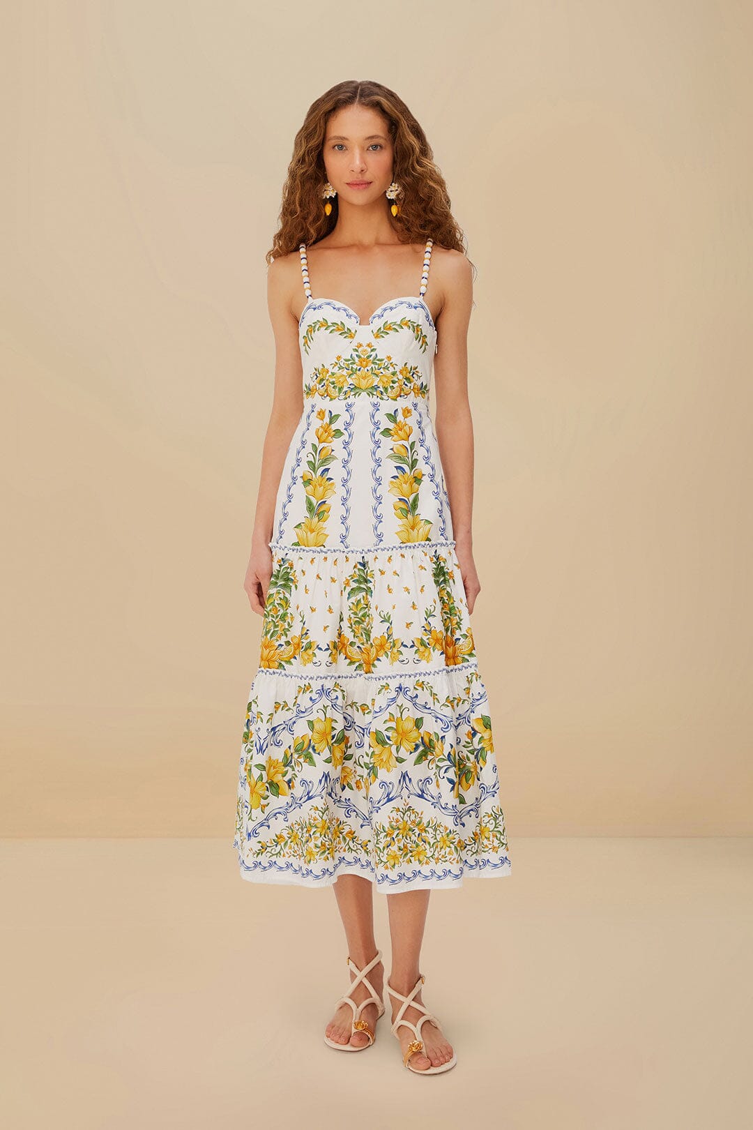 Off-White Sicily Organic Cotton Midi Dress, SICILY OFF