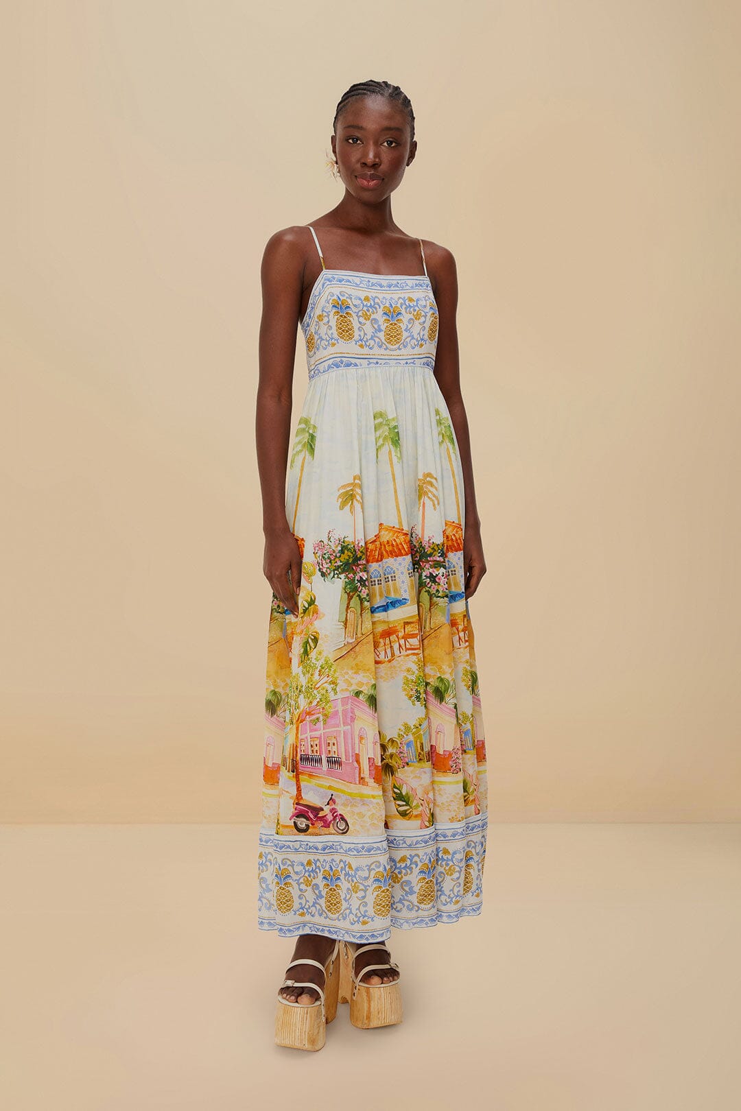 Multicolor Aracati Maxi Dress, ARACATI MULTICOLOR