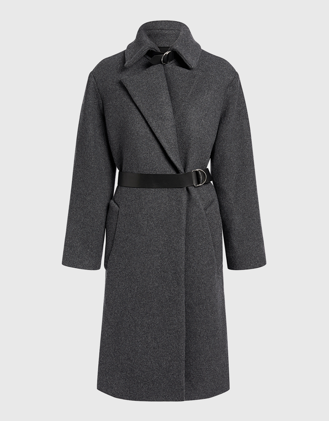 IRO Accelerate Wool-blend Belted Long Coat - FR