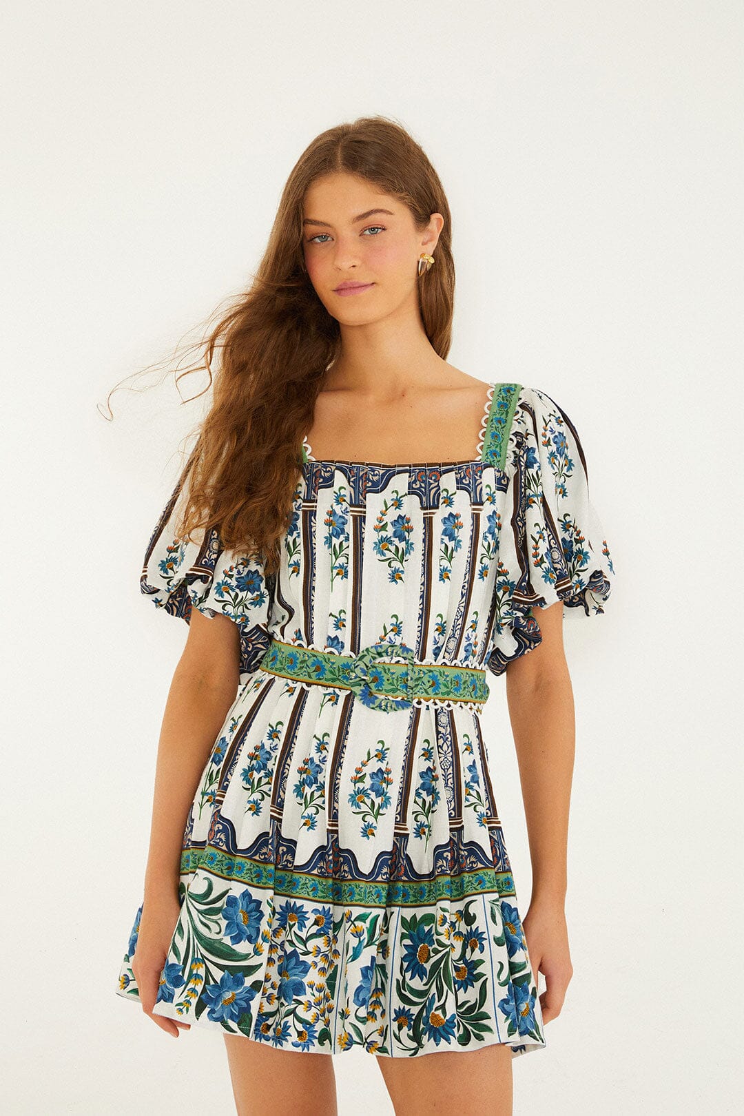 Off-White Manoela Belted Mini Dress, MANOELA OFF