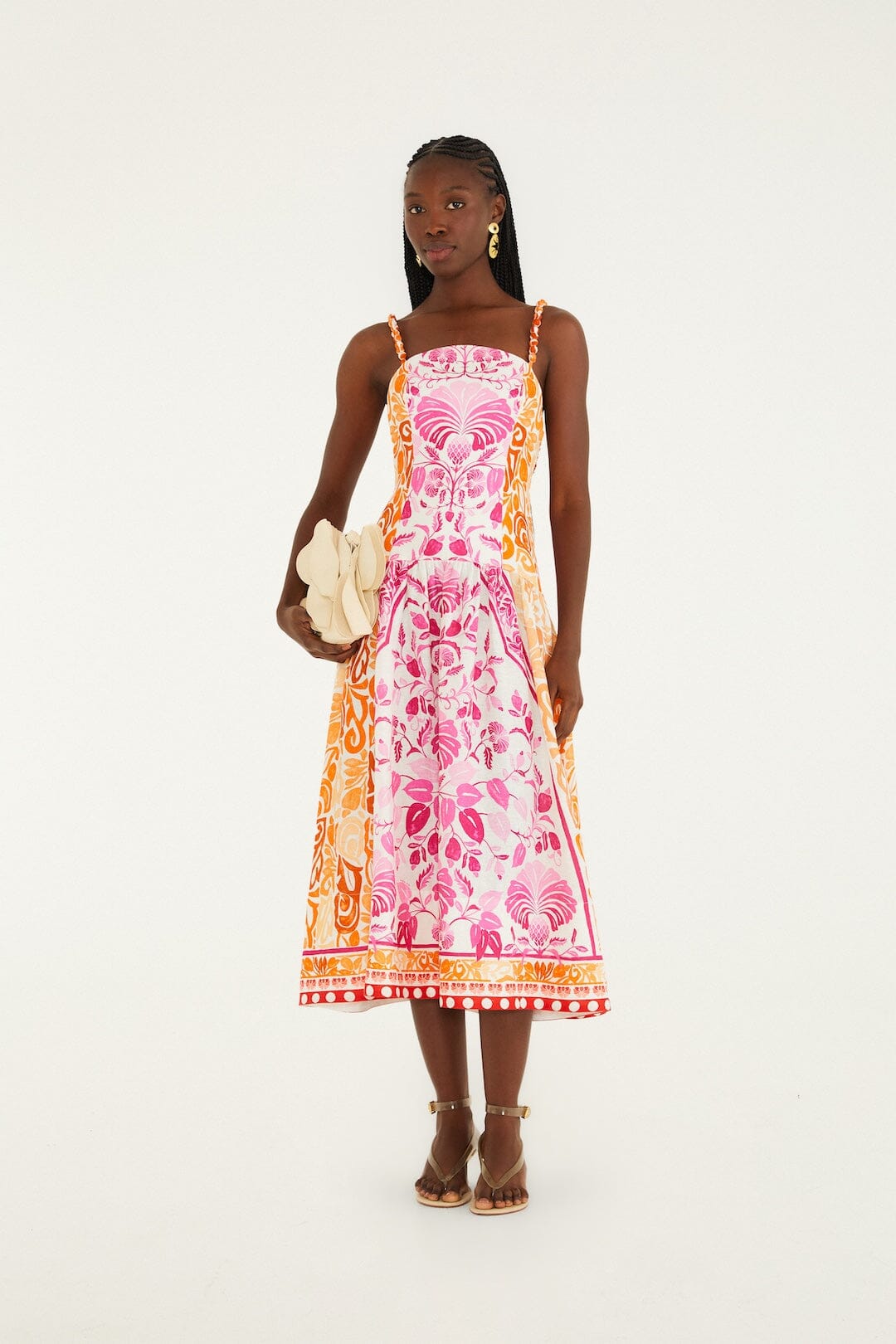 Off-White Santorini Euroflax Premium Linen Midi Dress, SANTORINI OFF