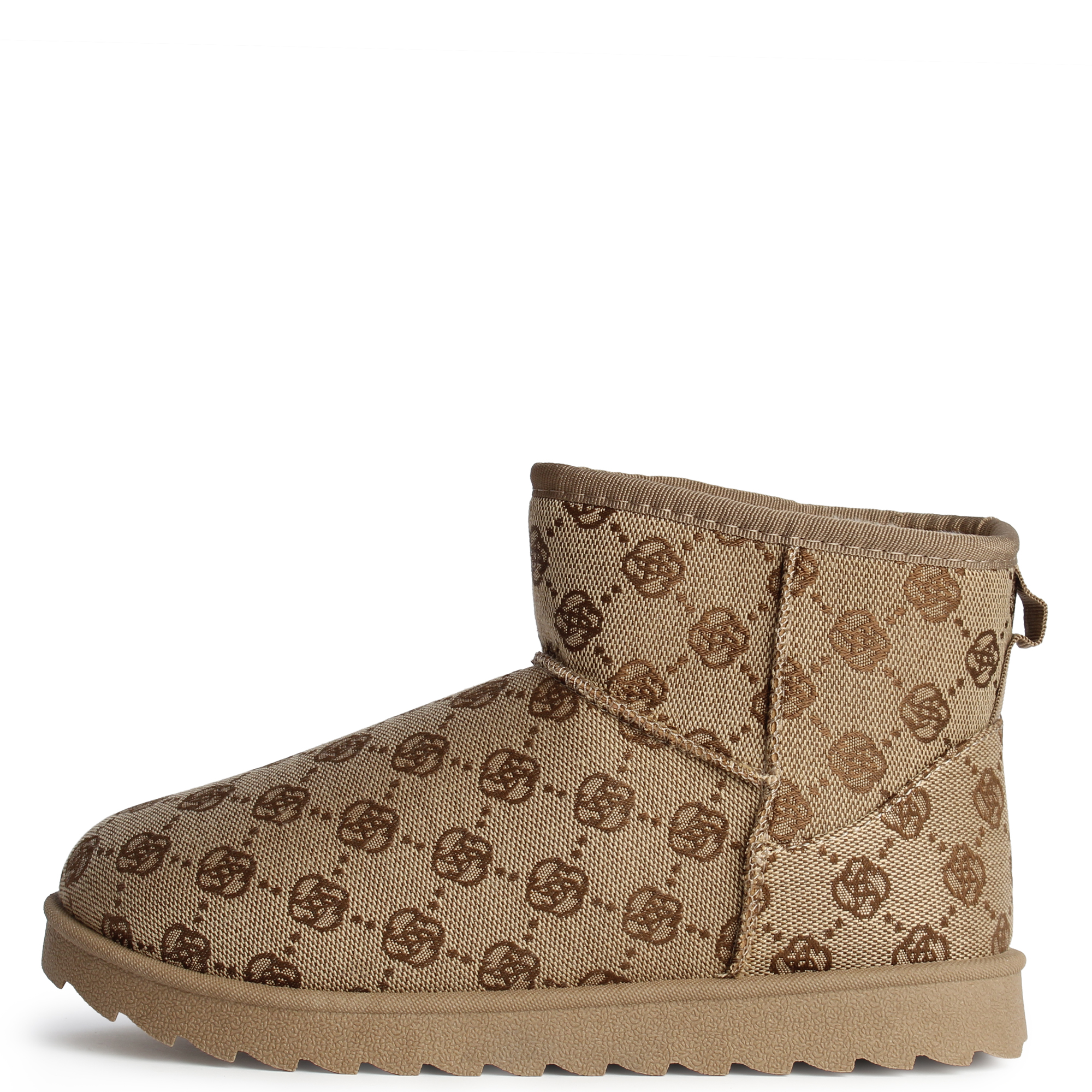 Women Melon- Ankle Bootie Brown Boots . Brown