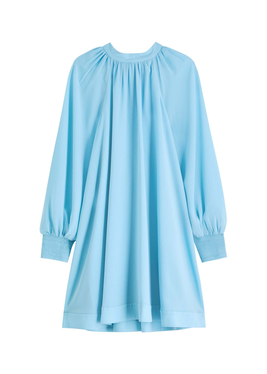Alice + Olivia Gracen Trapeze Chiffon Mini Dress - Blue - M M